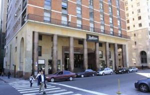 The Radisson hotel in Montevideo, one of the many franchised worldwide, and was part of Hilton's Blackstone main shareholder purchased by HNA   