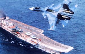 The aircraft carrier Admiral Kuznetsov, pictured above in the English Channel last week, sailed past Gibraltar several hours later, just before sunrise.