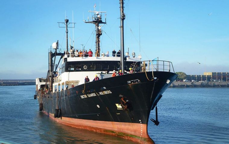 The month long cruise which took off this week on board Argentina's research vessel Dr. Eduardo L. Holmberg, belonging to INIDEP