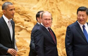 President Obama, Russia's Putin and China's Xi Jinping decided to move forward examining prospects for a free trade area along with the Trans-Pacific Partnership