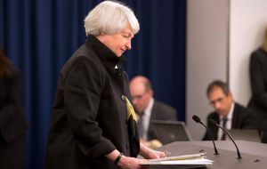 Janet Yellen last month indicated the Fed could raise interest rates “relatively soon”, adding that the US economy was “making very good progress”.