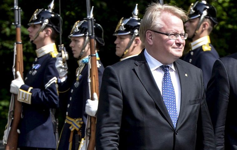 Swedish Defense Minister Peter Hultqvist switches to Cold War mode alert
