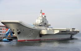 The Soviet-built Liaoning is China's only aircraft carrier, but the Asian giant is said to be building a second one.