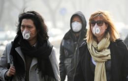 As of Wednesday, the concentration of PM 2.5 in Beijing was 186 ug/m3, seven times higher than what's considered healthy.  