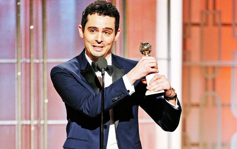 “I’m in a daze now officially,” said the force behind “La La Land,” Damien Chazelle, 31, as he accepted the directing award.