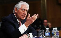  Tillerson said he would take a firm line with Moscow, contradicting Trump's oft-proclaimed determination to improve ties with America's former Cold War foe.