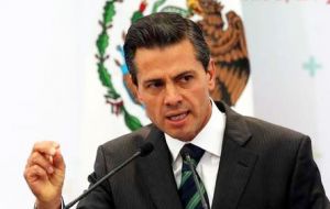 “I regret and condemn the United States’ decision to continue with the construction of a wall that, for years now, far from uniting us, divides us” said Peña Nieto.