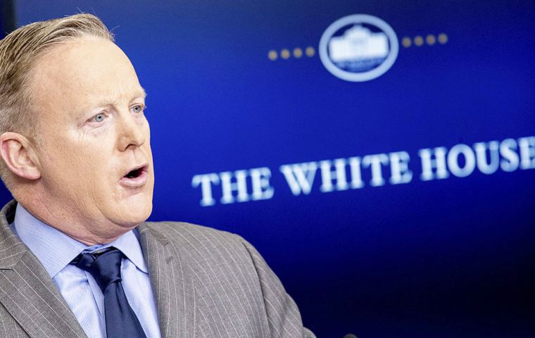 Spicer convened reporters to say that the tax was just one option under consideration to pay for the wall. 