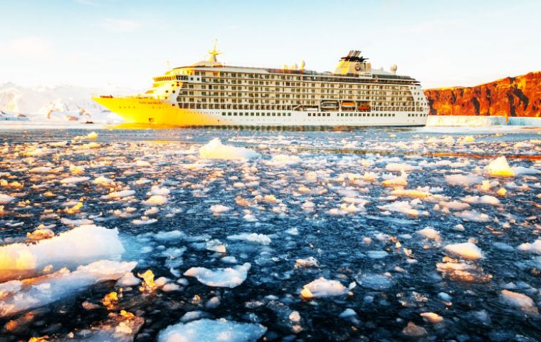 The World is currently undertaking a 22-day expedition of the Ross Sea, including 12 days in Antarctica assisted by EYOS Expeditions led by Rob McCallum.