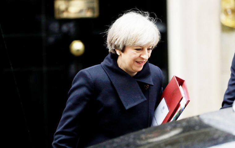 May said that the White Paper will include the government’s approach to the statuses of both EU nationals living in the U.K. and British citizens living in the EU (AP)