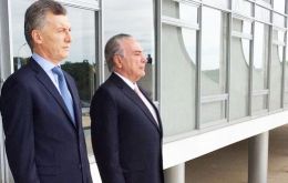 Argentine and Brazilian presidents Macri and Temer agreed in Brasilia that approaching the Pacific Alliance must also be a priority for Mercosur