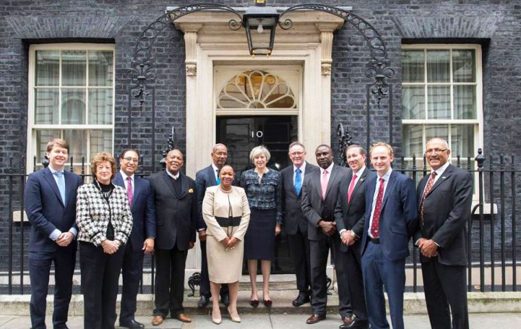  MLA Poole and FIGO London Representative Sukey Cameron briefed MPs in the Falklands All Party Parliamentary Group