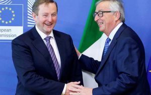 PM Kenny met European Commission President Juncker and EU Brexit negotiator Michel Barnier in Brussels, where he stressed Dublin’s concerns about the border