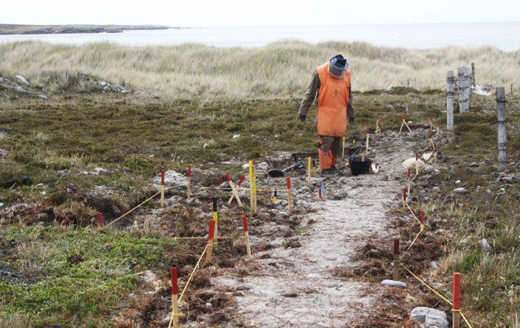 Demining in minefield SA032 has been suspended temporarily pending results of a full investigation which will be carried out by the Demining Project Office