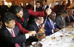 Ambassadors from EU, US and China were invited to share a barbeque. Temer said his government remained confident about the quality of Brazilian meat.