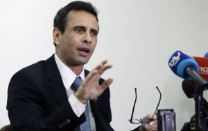 “Venezuela's grave situation remains the same,” opposition leader Henrique Capriles said, calling on the government to free jailed political prisoners