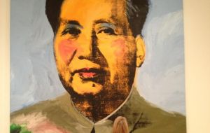 The painting, titled “Mao”, was sold to a private Asian collector at a Sotheby's auction — it sold for much less than the US$15 million it expected to fetch.