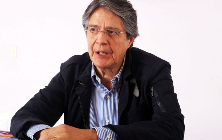 Guillermo Lasso, a former banker and Ecuador’s conservative challenger for the presidency, who recorded 48.86% of the vote, has been alleging fraud