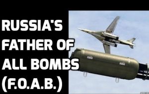 The father of all bombs was test-fired by the Russians in 2007. It is not clear if Russian forces used it in anti terrorist operations in Chechnya 