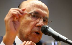“The economy will likely get to the end of this year with a meaningful growth rate,” Finance Minister Henrique Meirelles said in a speech during an event in Brasilia 
