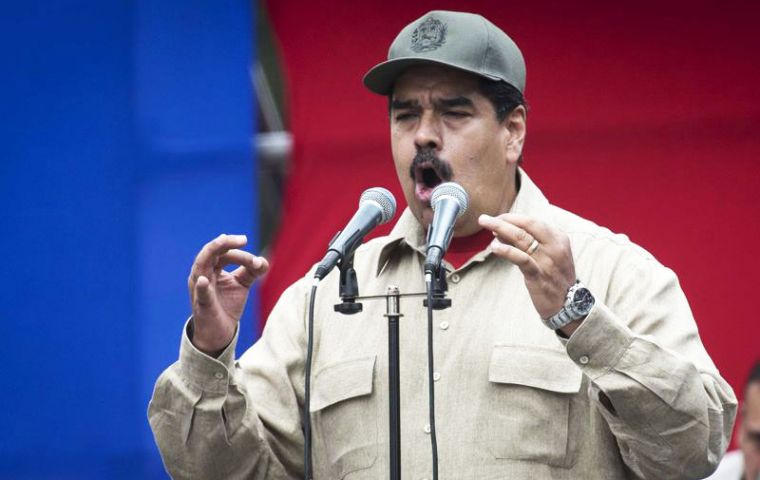 “Today the people stood by Maduro!” the president said, blasting his rivals as “anti-Christs.” “We've triumphed again! Here we are, governing, governing”