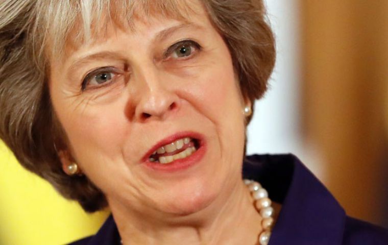 The prime minister urged voters to give her “the mandate to speak for Britain and to deliver for Britain”. 