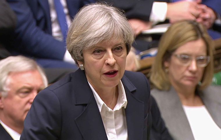 Mrs May told MPs: “There are three things a country needs, a strong economy, strong defence and strong, stable leadership”