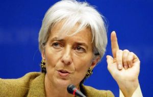 Lagarde stressed that aging populations, political instability and “the sword of protectionism” all threaten “self-inflicted wounds” on economies across the globe.