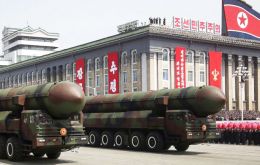 North Korea is celebrating its army's 85th founding anniversary on Tuesday and has previously marked similar occasions with missile tests.