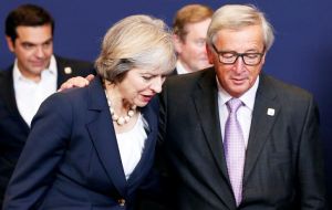 “President Juncker and Prime Minister May discussed the Article 50 process ahead of his participation in the European Council on April 29”, said an EC release
