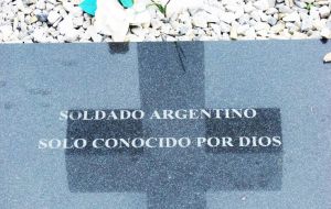 Falklands' Darwin Cemetery holds the remains of 123 unknown Argentine soldiers and the Red Cross will be tasked in trying to identify them with DNA tests 