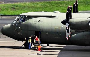 Argentina claims that so far this year four RAF Hercules flights have landed in Brazil for fuelling: two in Porto Alegre, and two in Sao Paulo