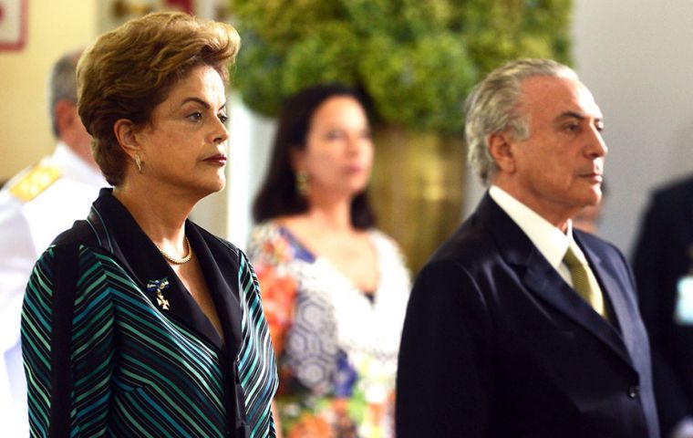 Both countries recalled their ambassadors in August 2016 during a row over the  impeachment of Dilma Rousseff and her replacement by Michel Temer.