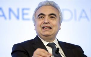 IEA's Executive Director Fatih Birol said no major oil projects were started in 2016 and there were zero large oil discoveries because there is no money for exploration 