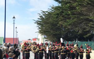 Military Band on Ross Road - Stanley