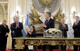 Macri praised Faurie's diplomatic career and the support he received from his colleagues when he was chosen