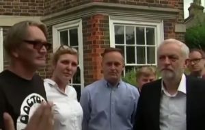Labour Party leader Jeremy Corbyn (right) drew attention towards potential further dangers.