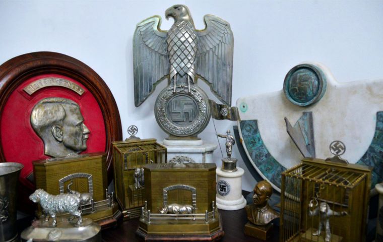 Nazi artifacts displayed at Interpol's headquarters in Buenos Aires