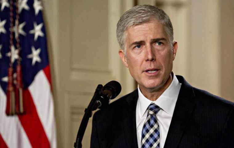 Justice Neil Gorsuch, appointed to the SCOTUS by Trump, was among those for whom “national security outweighs any hardship.”