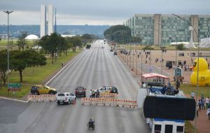 In Brasilia there were no bus or underground services available but it was business almost as usual in the rest of the country.