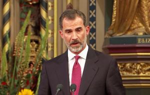Felipe VI had told both Houses of Parliament that Spain and UK will overcome their “differences” over Gibraltar and find a solution “acceptable to all involved”.
