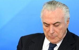 Brazil's full Chamber of Deputies is expected within days to vote on whether the Supreme Court should put Temer on trial. 
