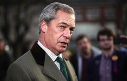 “We’ve been giving money to Argentina who still have a claim over the Falkland Islands,” fumed Farage, and they have been buying fighter jets from China