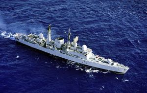 The last HMS Glasgow - a Type 42 Destroyer - was awarded the “Falkland Islands 1982” battle honor.