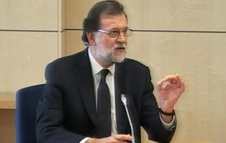 “I never took care of the economic issues in the party. I was devoted to political activity,” Rajoy told the three magistrates during the proceeding.