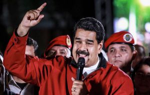 Maduro showed his indifference to the sanctions late Monday, calling them a sign of President Donald Trump's “desperation and hate.”