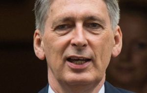 “There's a discussion going on about how we then move from full membership of the EU to a future relationship with the EU and that's a debate”, said Hammond
