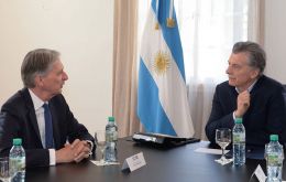 President Macri and Chancellor at the Olivos residence 