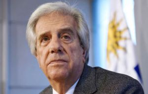 Uruguayan president Tabare Vazquez said he was “deeply concerned” with events in Venezuela 
