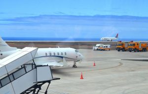 As part of the training program, Airlink carried out a total of 13 flight trials at St Helena Airport on Monday afternoon. 